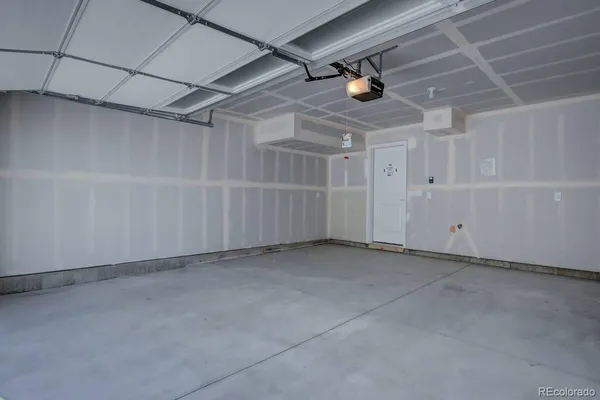 a view of a garage