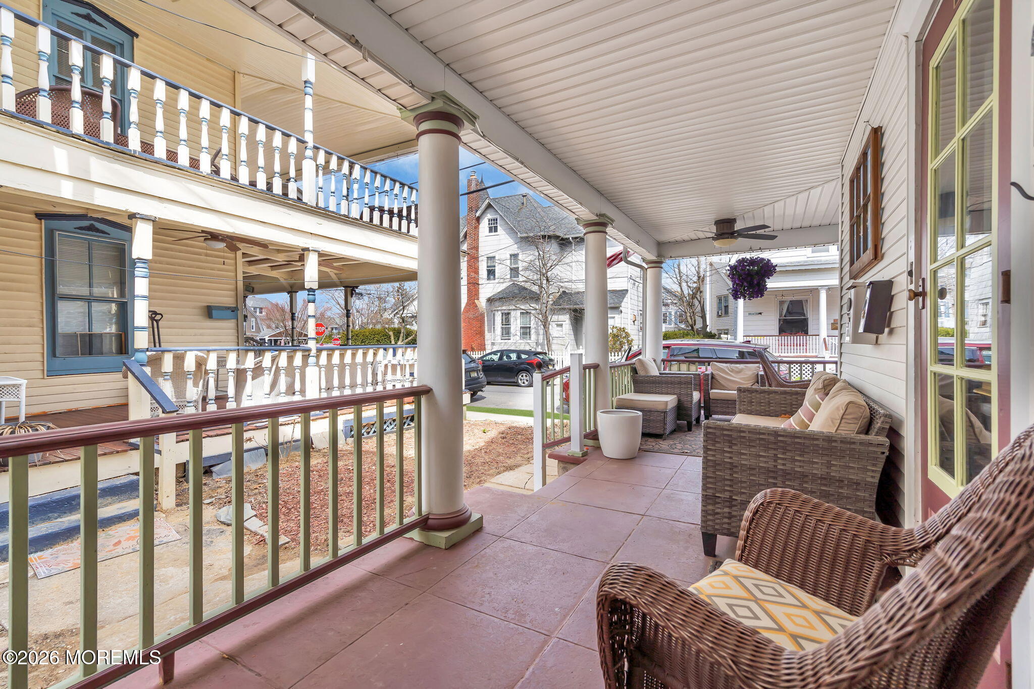 110 Mt Tabor Way, Unit B Ocean Grove, NJ 07756 - Photo 13 of 17 a view of a porch with furniture