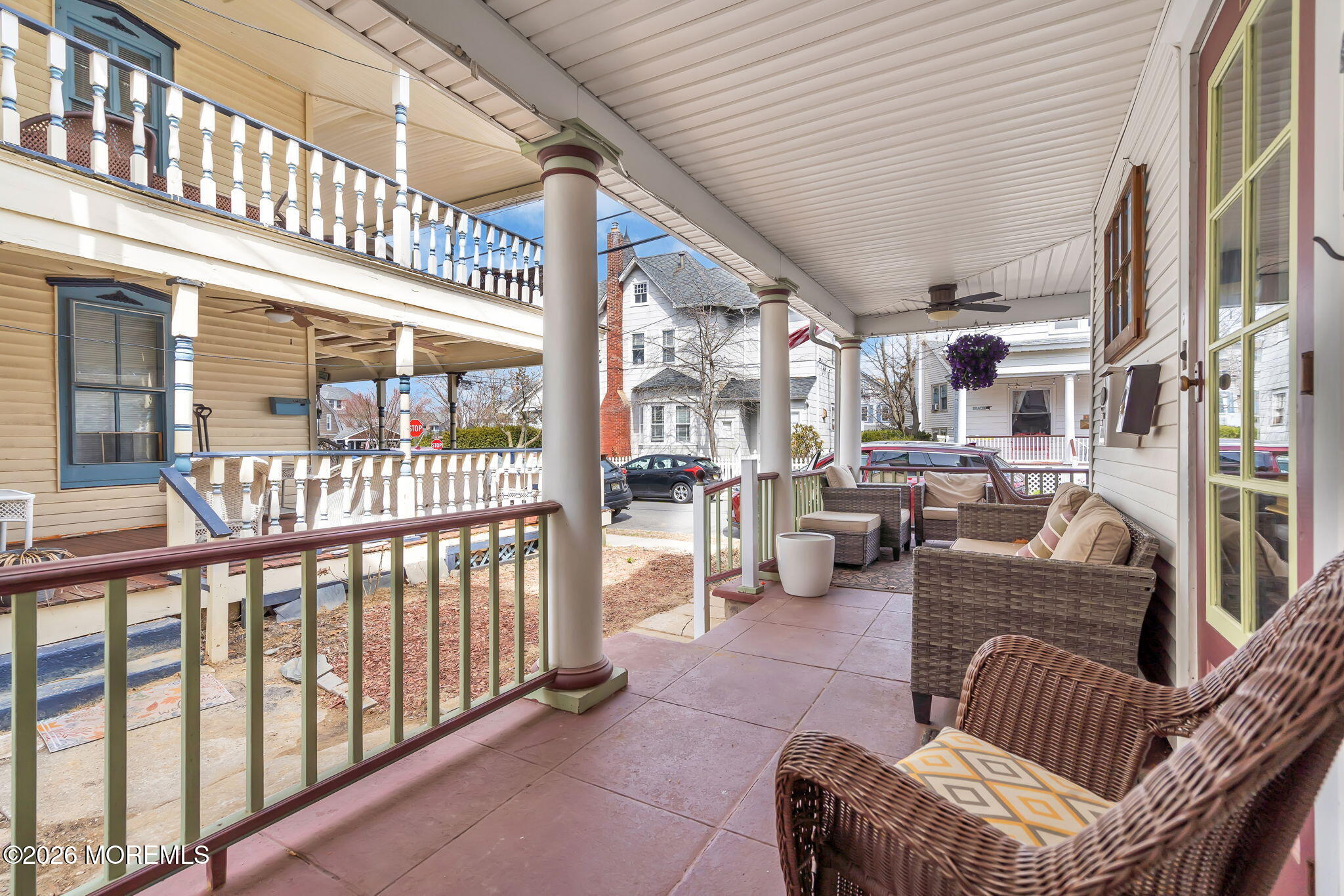 110 Mt Tabor Way, Unit B Ocean Grove, NJ 07756 - Photo 14 of 17 a view of a porch with furniture