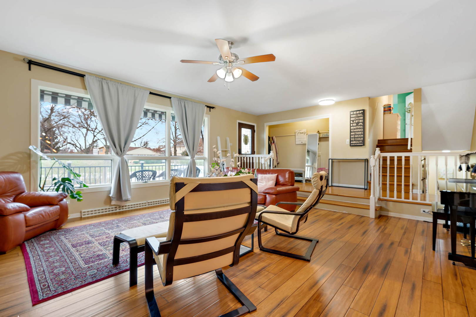 1527 Sunset Ridge Road Glenview, IL 60025 - Photo 3 of 20 a living room with furniture and wooden floor