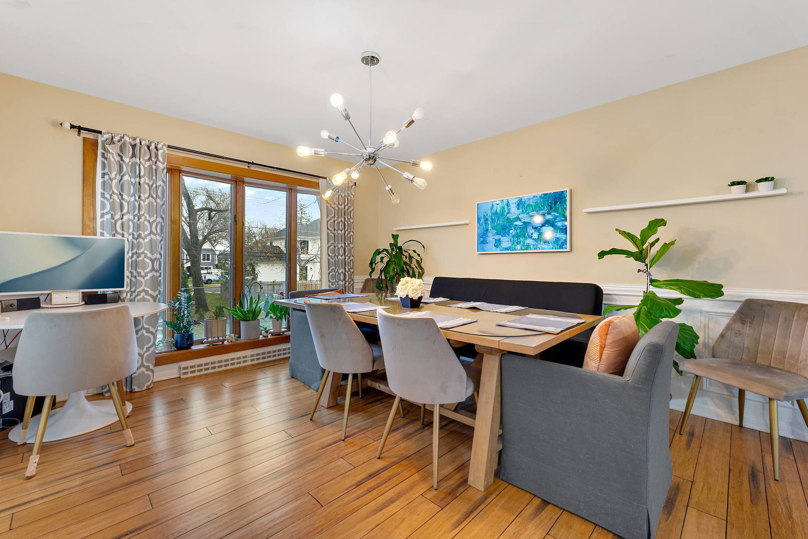 1527 Sunset Ridge Road Glenview, IL 60025 - Photo 8 of 20 a view of a dining room with furniture window and wooden floor
