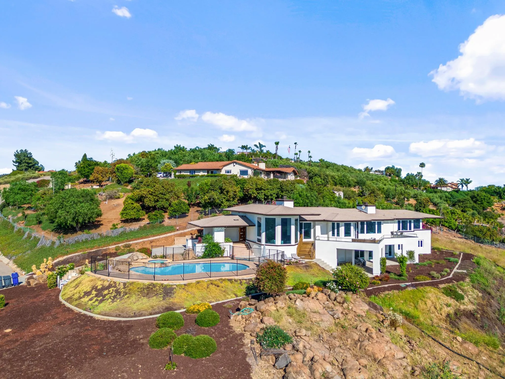 15486 Markar Road Poway, CA 92064 - Photo 44 of 63 a view of a house with a big yard