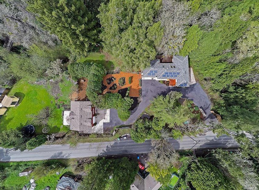 11676 Graton Road Sebastopol, CA 95472 - Photo 1 of 1 an aerial view of a house with outdoor space