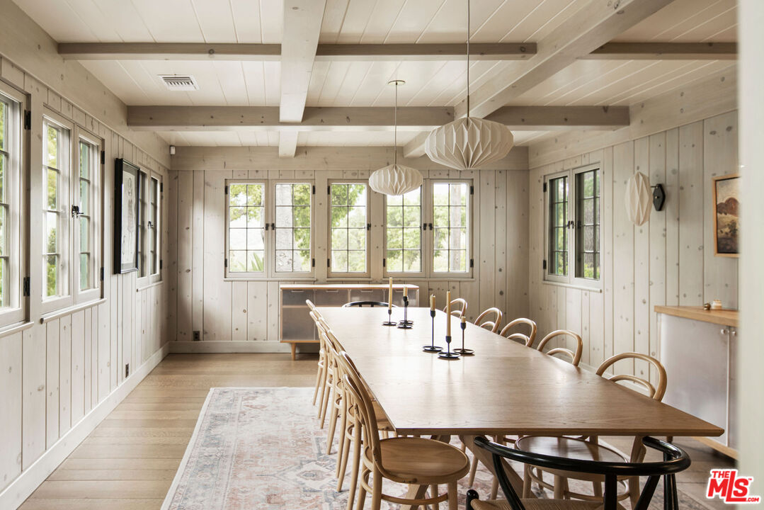 San Antonio Street Ojai, CA 93023 - Photo 15 of 73 a view of a dining room with furniture window and wooden floor