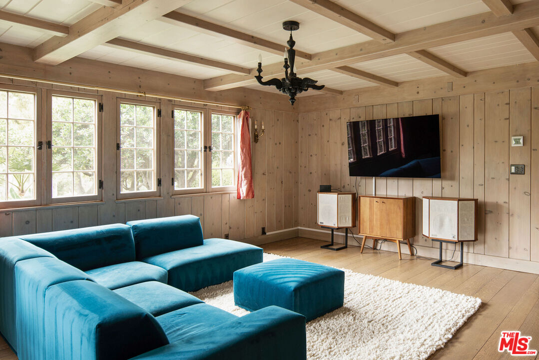 San Antonio Street Ojai, CA 93023 - Photo 23 of 73 a living room with furniture and a flat screen tv