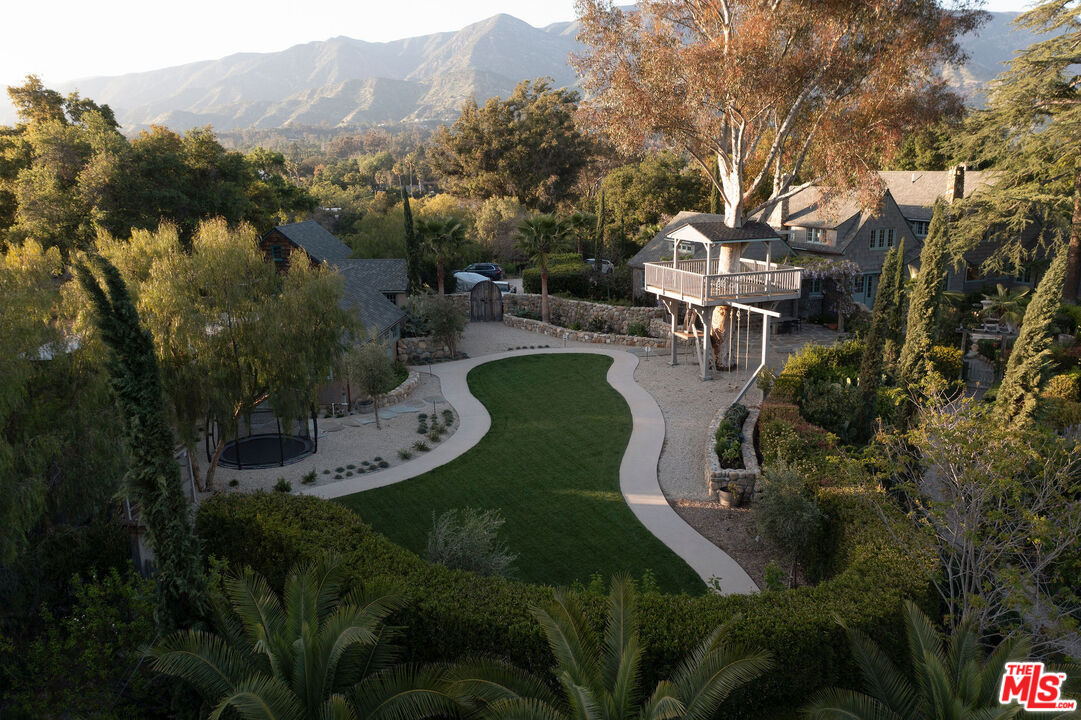 San Antonio Street Ojai, CA 93023 - Photo 31 of 73 a view of a house with a yard and sitting area