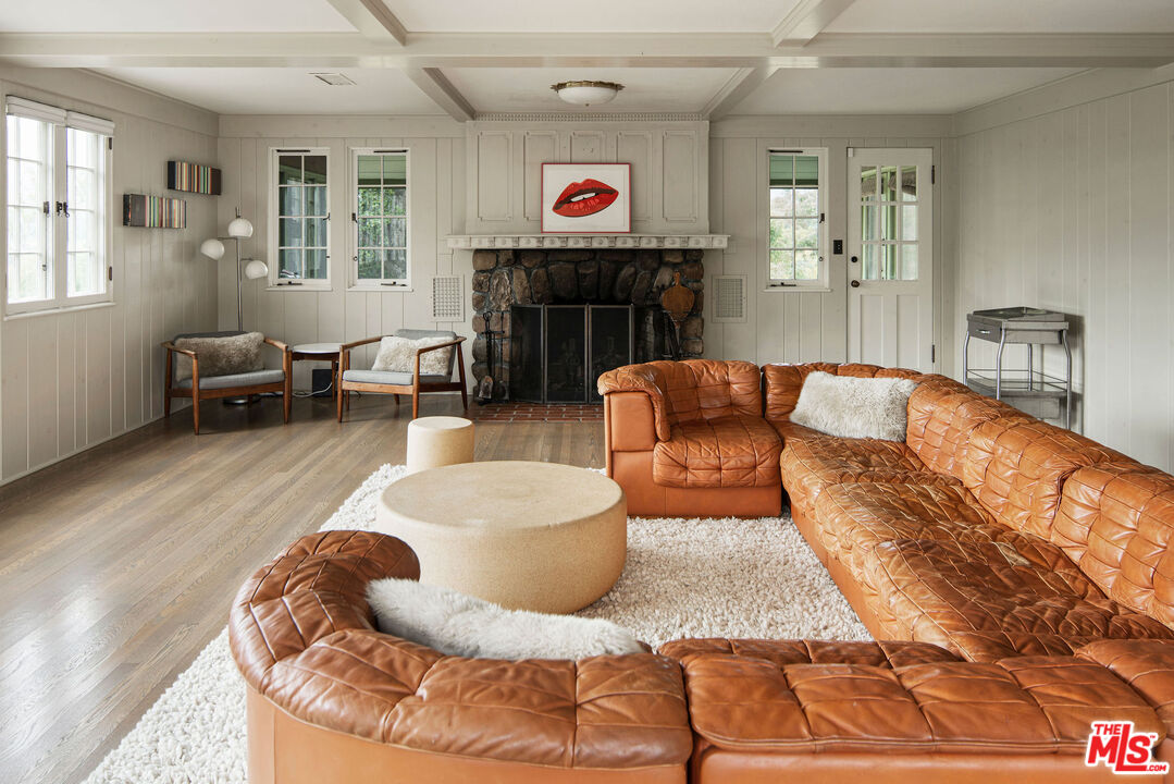 San Antonio Street Ojai, CA 93023 - Photo 44 of 73 a living room with furniture and a fireplace