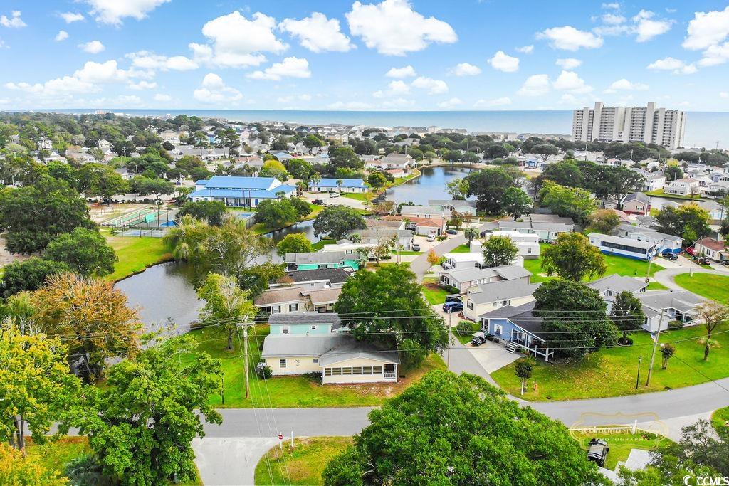 298 Flamingo Surfside Beach, SC 29575 - Photo 24 of 27 Aerial view of residential area featuring a nearby body of water