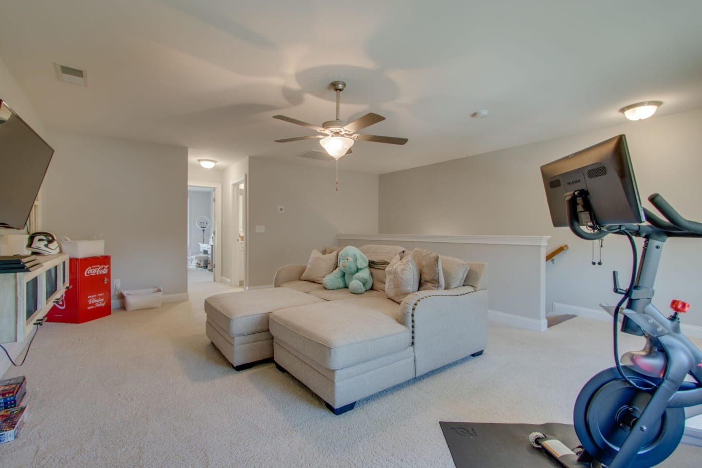 3584 Robbins Nest Road Thompson's Station, TN 37179 - Photo 36 of 43 a bedroom with a bed and a flat tv screen on the dresser