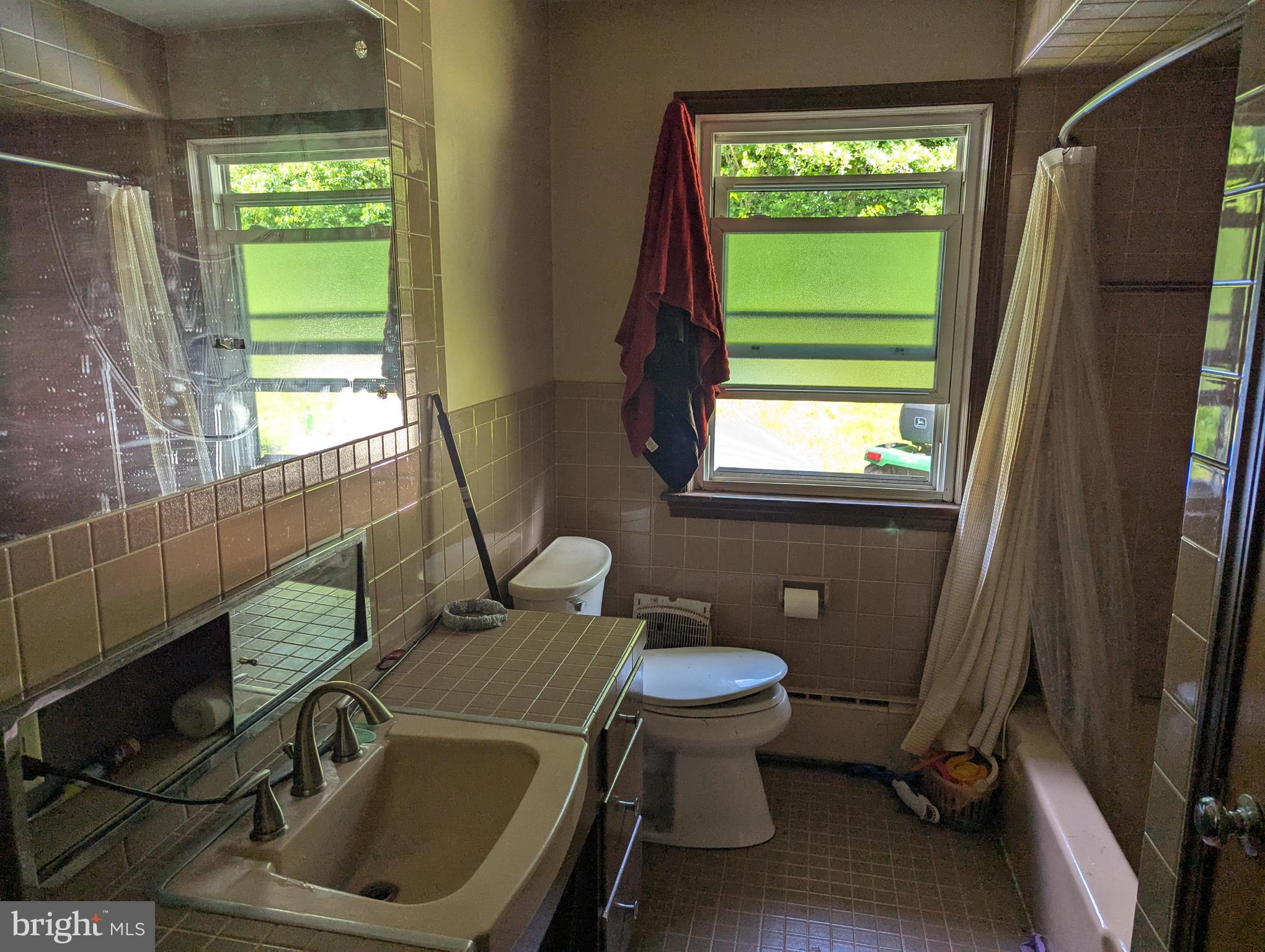 44 Chestnut Street Adamstown, PA 19501 - Photo 16 of 24 a bathroom with a sink toilet a mirror and window