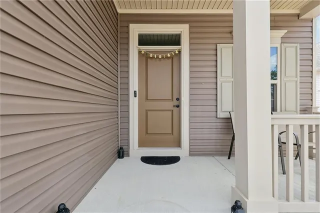 a view of a entryway door of the house