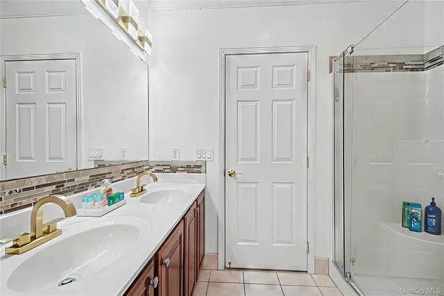 a bathroom with a sink and a tub