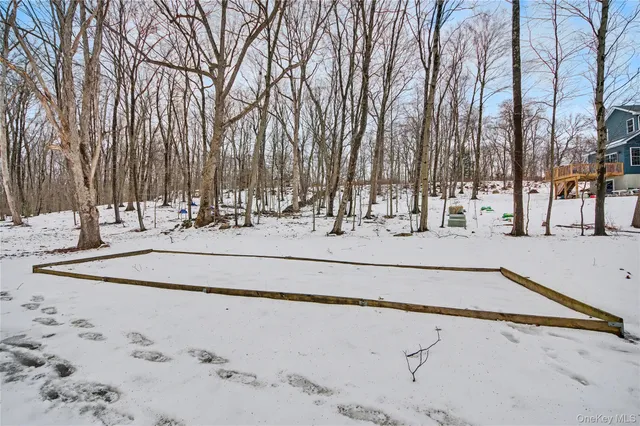 a view of road with trees