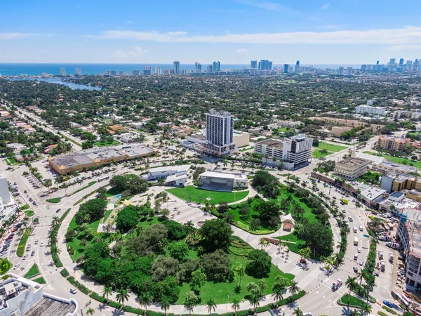 a view of a city from a balcony