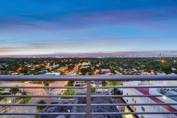 an aerial view of a city
