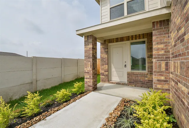 a front view of a house