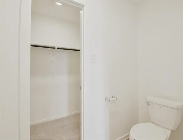 a view of small space with empty racks