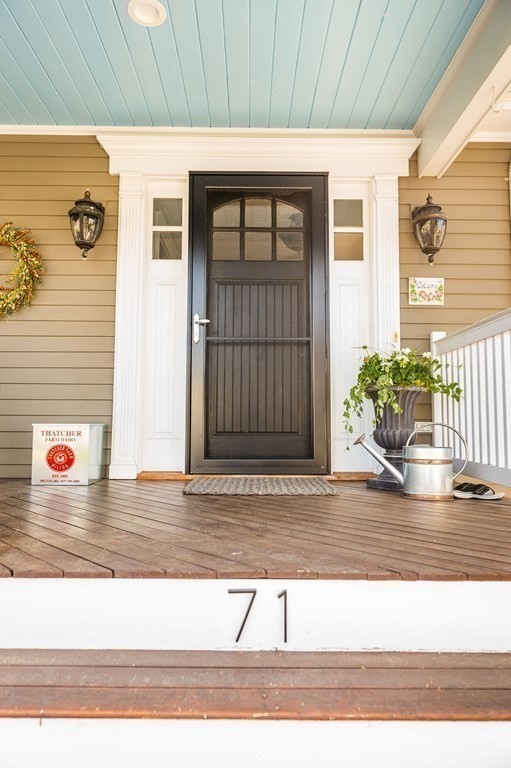 71 Waldeck Road Milton, MA 02186 - Photo 3 of 27 a view of outdoor space and front door