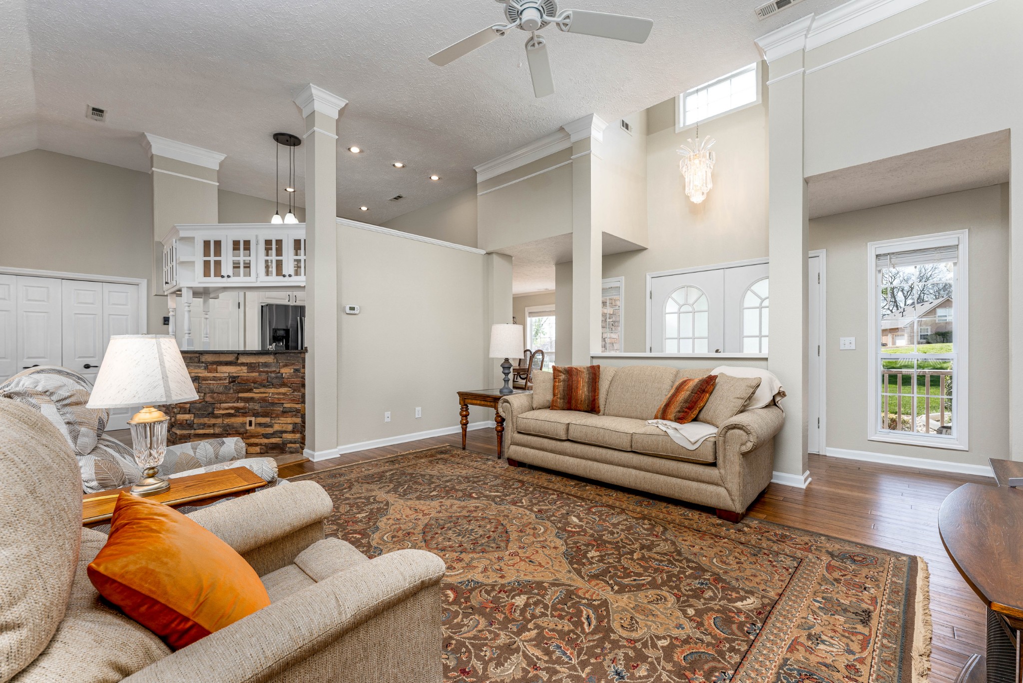 1243 Hunters Point Lane Spring Hill, TN 37174 - Photo 22 of 35 a living room with furniture and a rug
