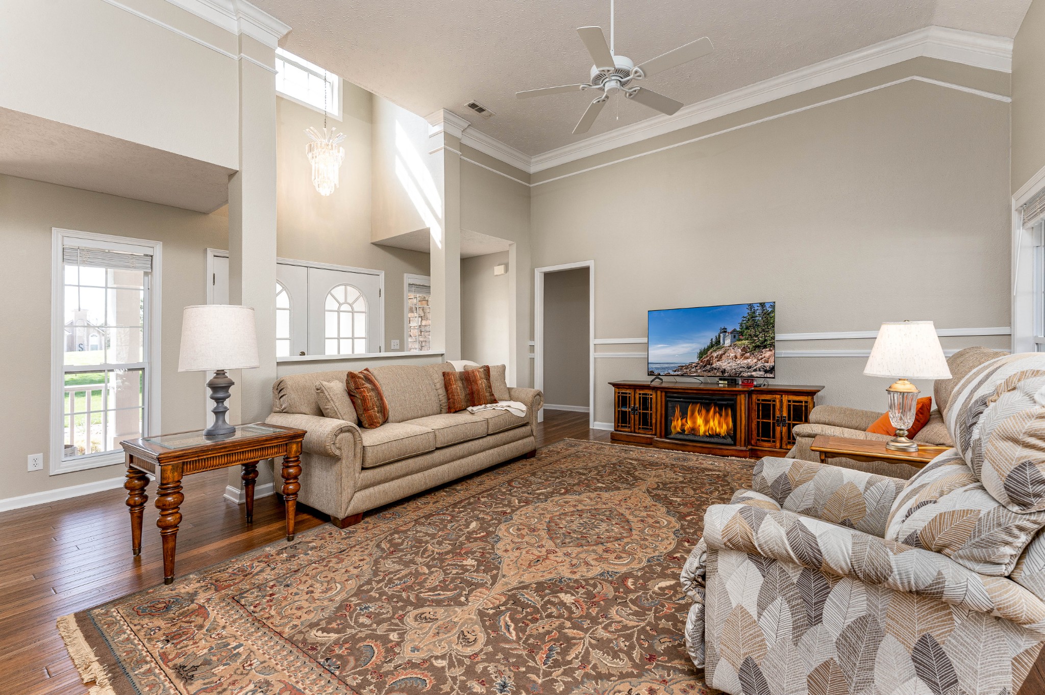 1243 Hunters Point Lane Spring Hill, TN 37174 - Photo 23 of 35 a living room with furniture and wooden floor