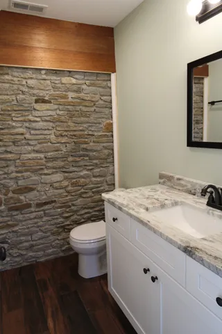 a bathroom with a sink and a bathtub