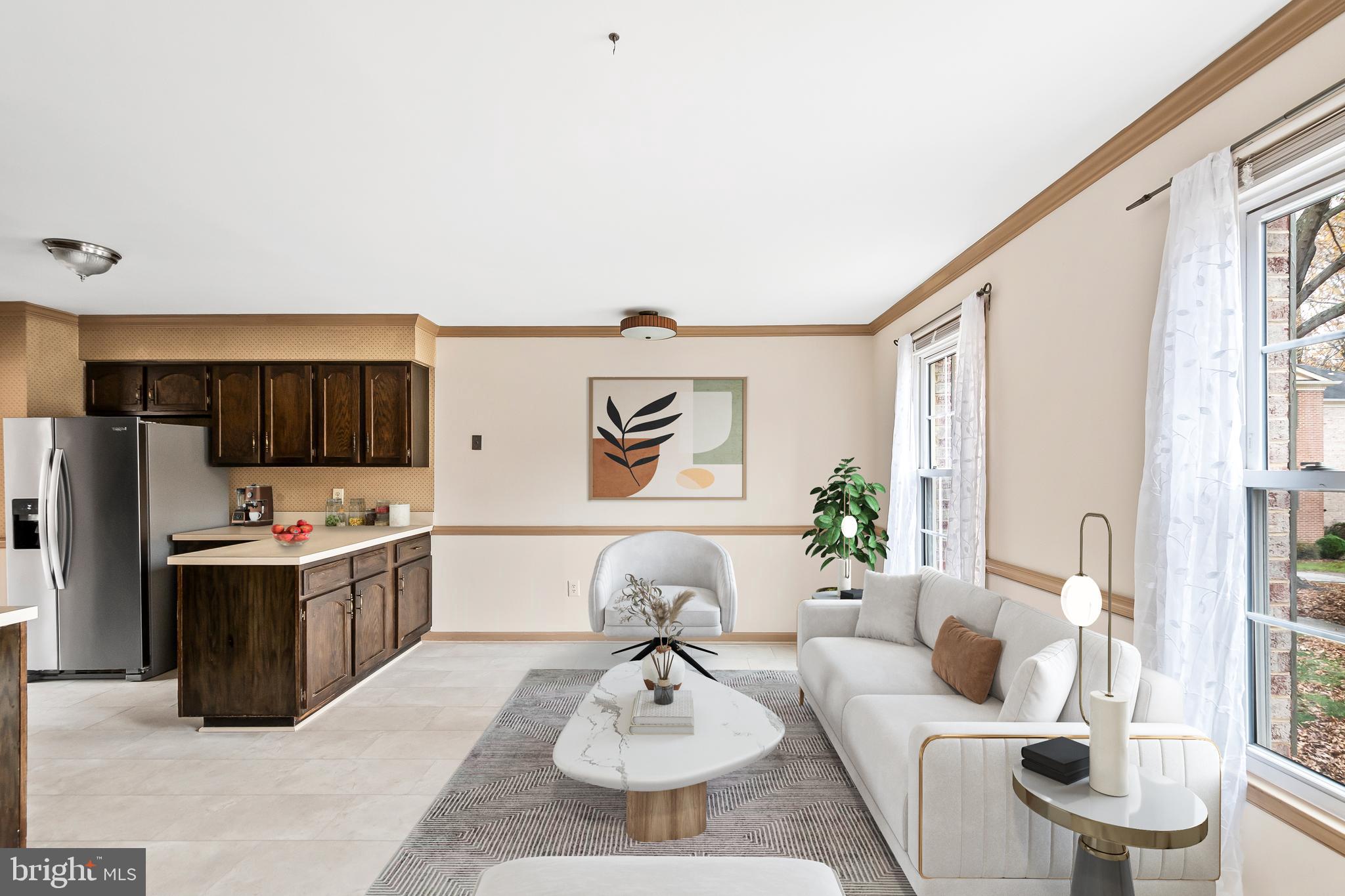 9518 Hunt Square Court Springfield, VA 22153 - Photo 12 of 39 a living room with furniture and a large window
