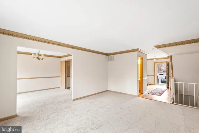 a view of an empty room