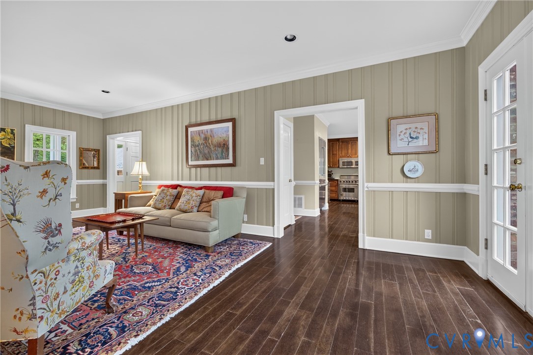 1108 Shallow Well Road Manakin-Sabot, VA 23103 - Photo 24 of 86 Dark wood-finish flooring, paneled wall detailing,