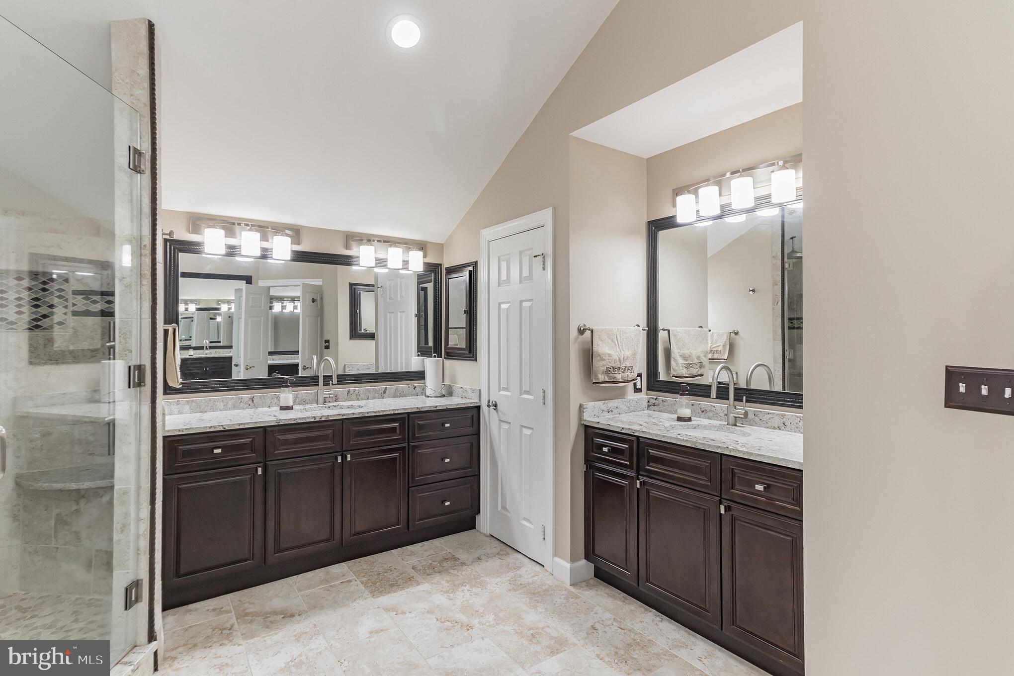 18606 Kerill Road Triangle, VA 22172 - Photo 24 of 50 Separate sinks and beautifully tiled shower