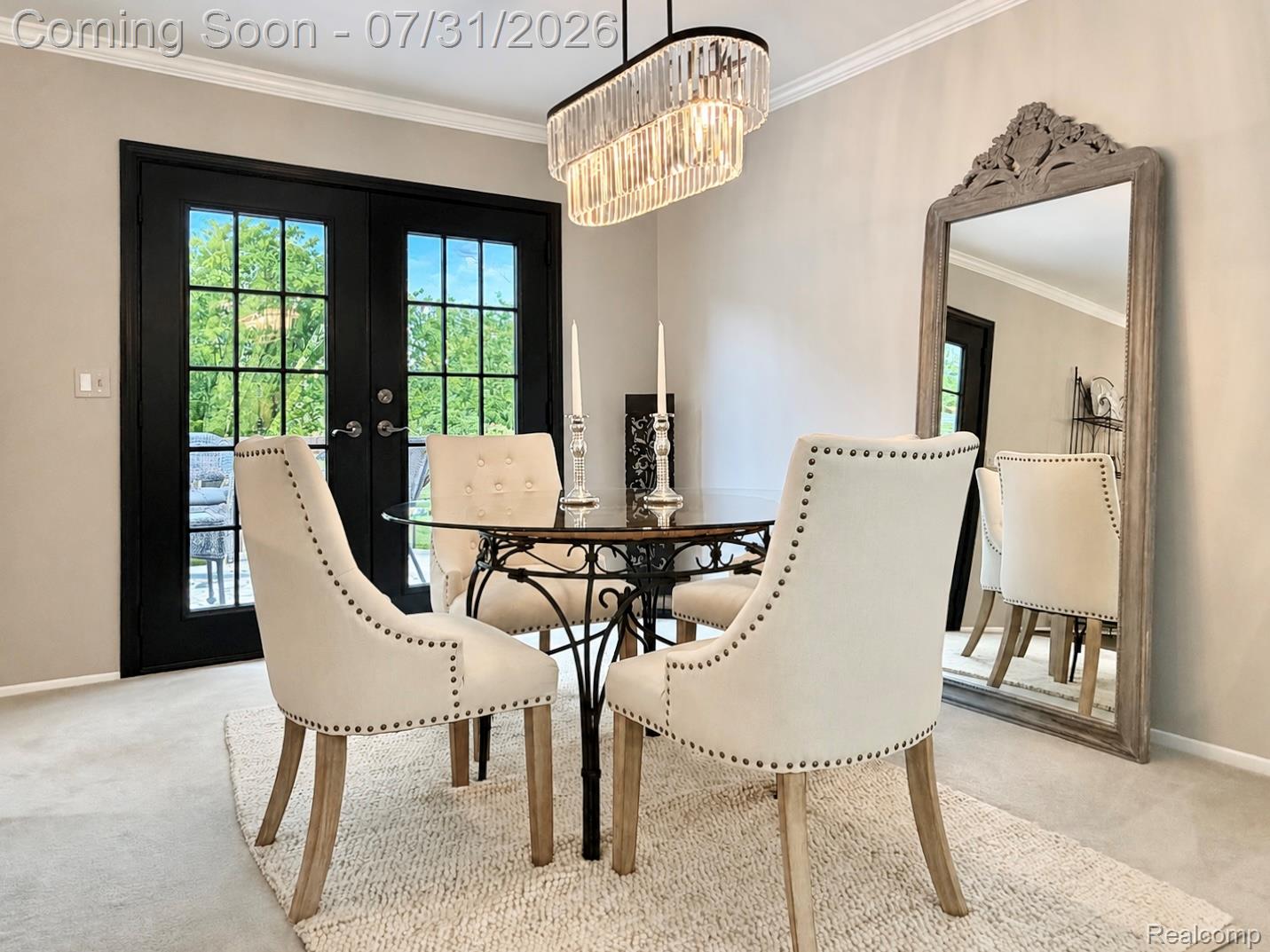 835 Bolinger Street Rochester, MI 48307 - Photo 7 of 33 Dining room with french doors to deck