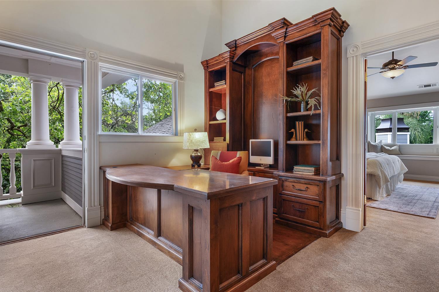 6533 Landis Avenue Carmichael, CA 95608 - Photo 44 of 77 This elegant built-in office area is upstairs, just outside the Primary Suite.