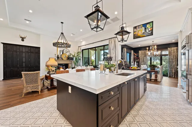 a bathroom with a bathtub and a sink
