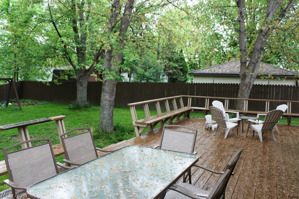 3232 Walter Road Westlake, OH 44145 - Photo 20 of 23 Large Deck has ample space for hosting gatherings and also features built-in seating!