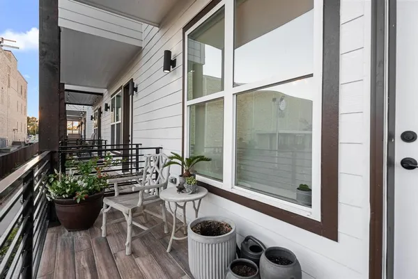a view of balcony and patio