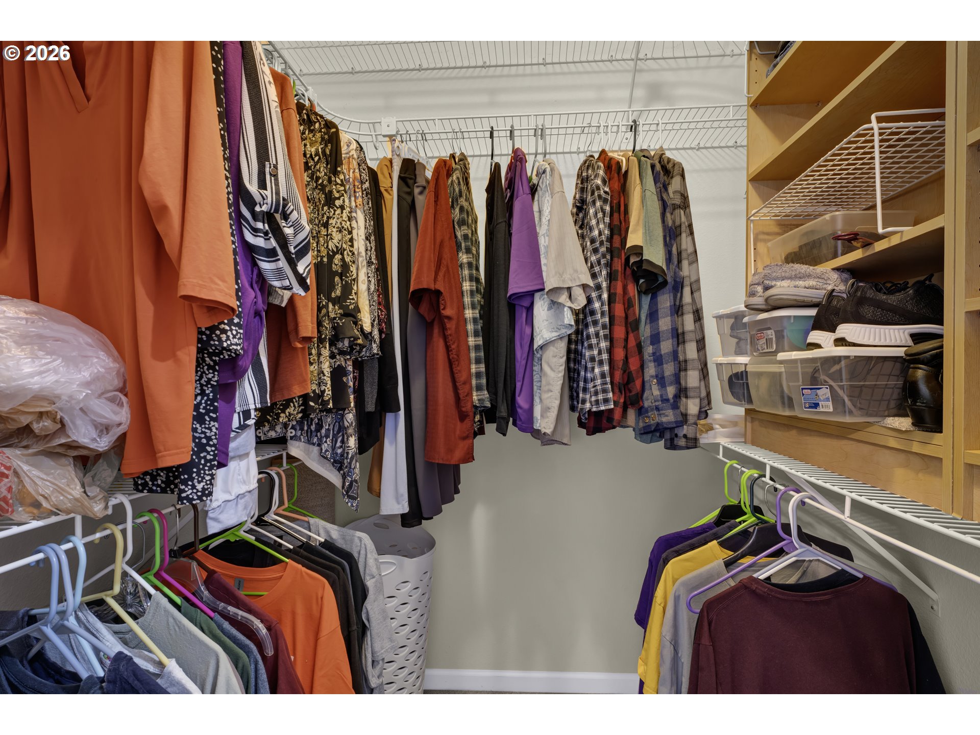 109 Ocean View Court Florence, OR 97439 - Photo 27 of 48 a view of walk in closet with clothes and shoes