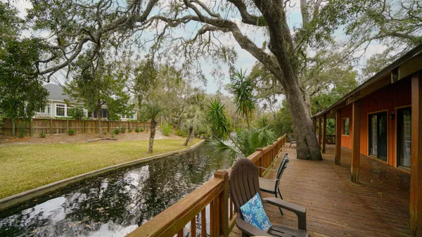 a view of a balcony with mountain