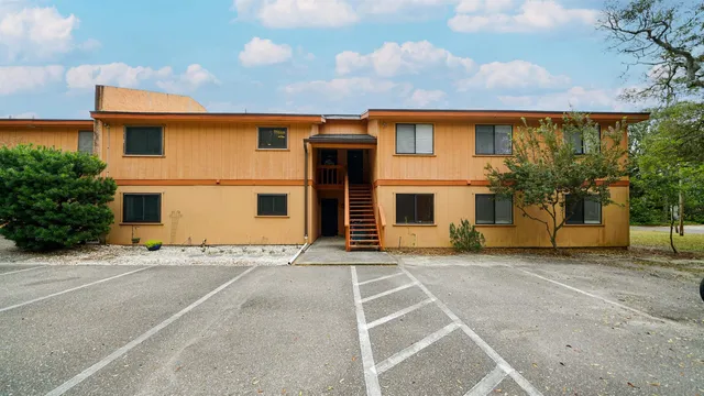 a view of a house with a patio