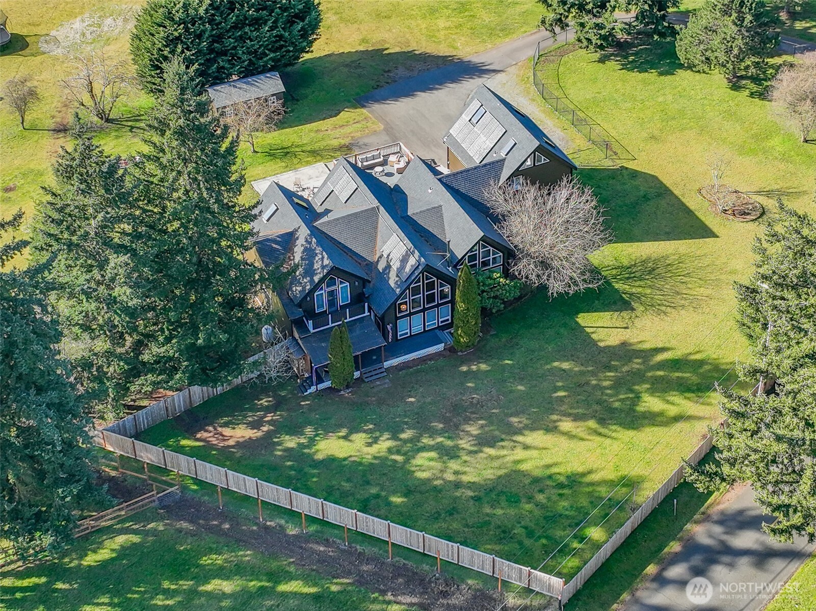 9405 Bridge Road Southeast Yelm, WA 98597 - Photo 1 of 37 an aerial view of a house