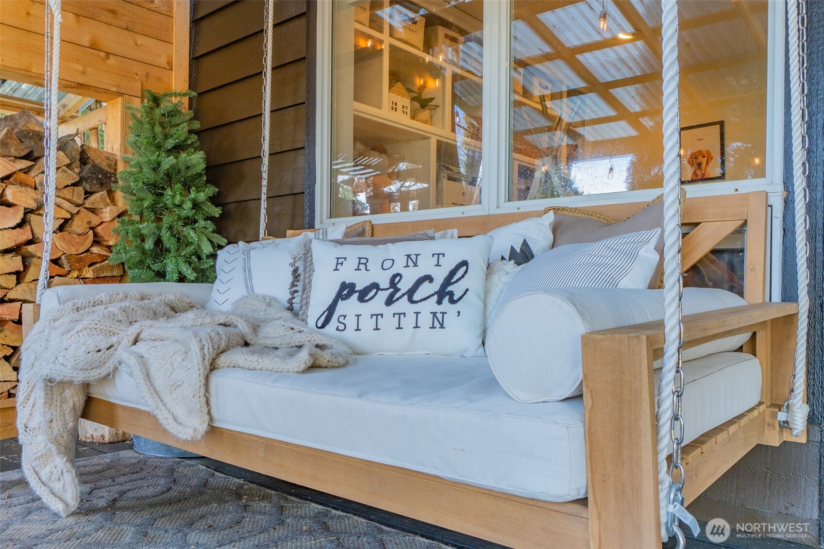 9405 Bridge Road Southeast Yelm, WA 98597 - Photo 30 of 37 a view of a couch in front of building