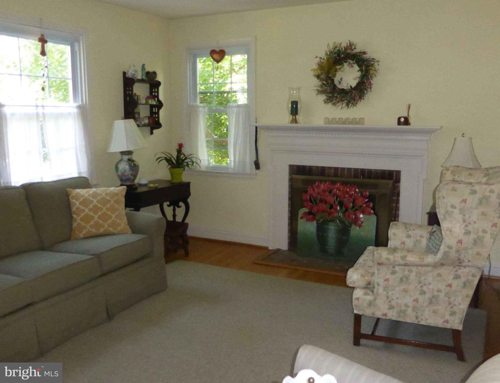 733 Anneslie Road Baltimore, MD 21212 - Photo 3 of 11 a living room with furniture and a fireplace