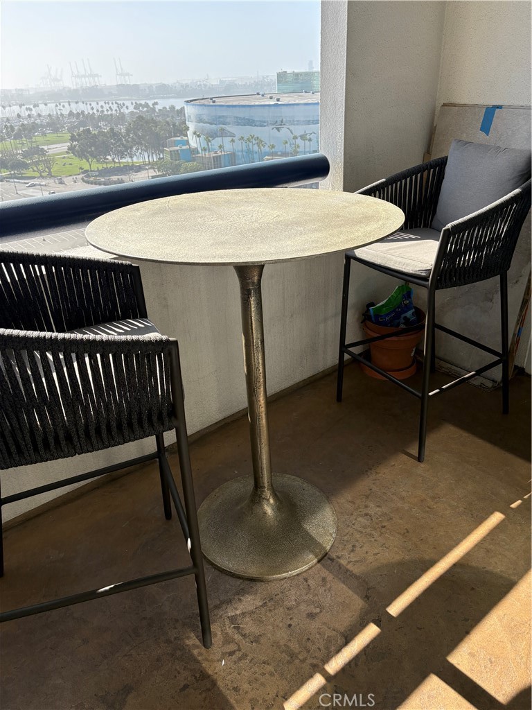 525 East Seaside Way, Unit 1505 Long Beach, CA 90802 - Photo 21 of 47 a view of balcony with outdoor seating