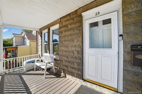 a living room with a couch and a table