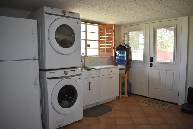 a backyard of a house