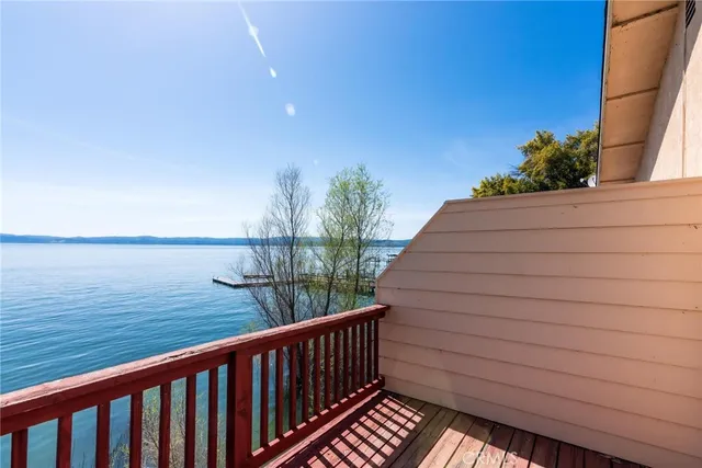 a view of city from a balcony