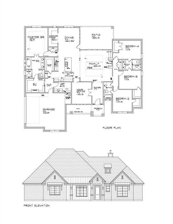 1028 Henry Way Springtown, TX 76082 - Photo 4 of 40 a picture of a floor plan