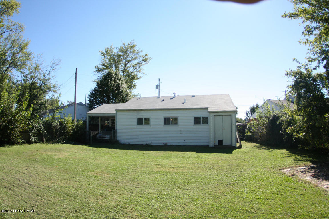 4815 Redstart Road Louisville, KY 40213 - Photo 23 of 27 This home has a large back yard and additional storage on the rear of the home