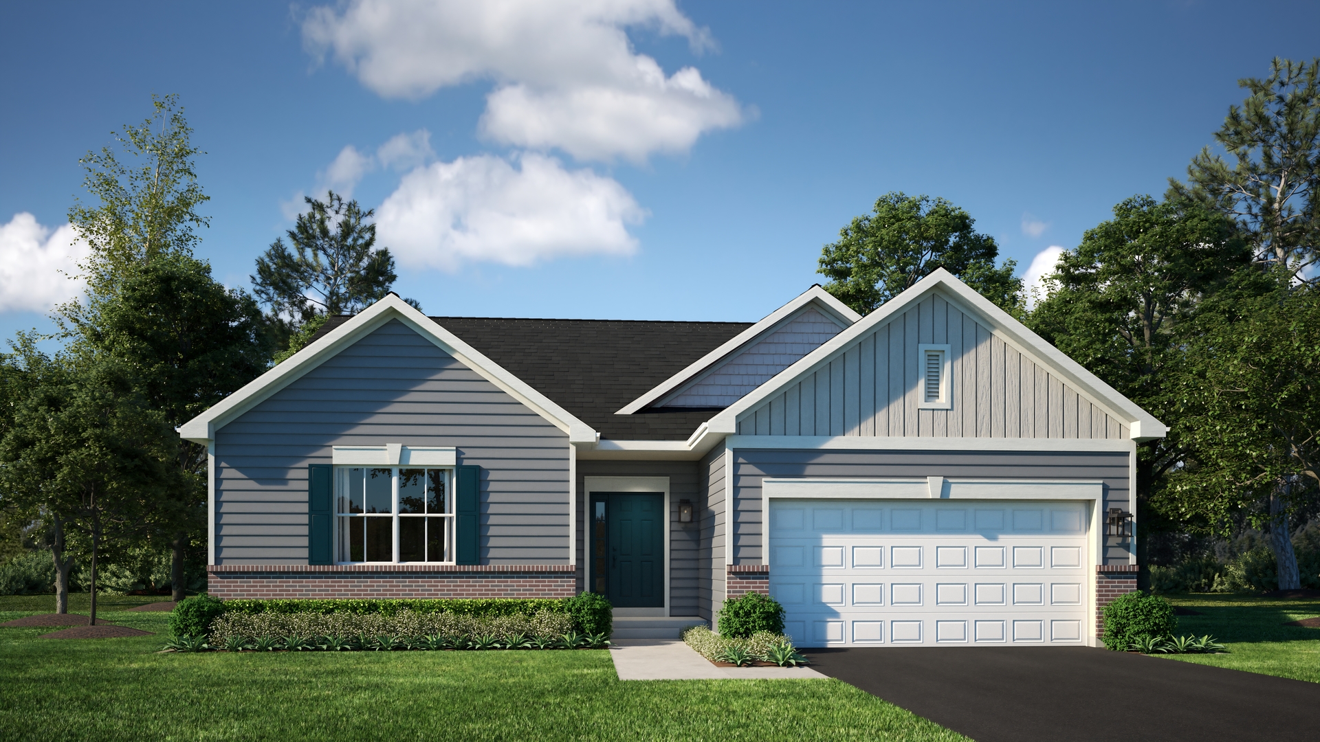 631 Rustic Way Hinckley, IL 60520 - Photo 1 of 3 a front view of a house with a yard and garage