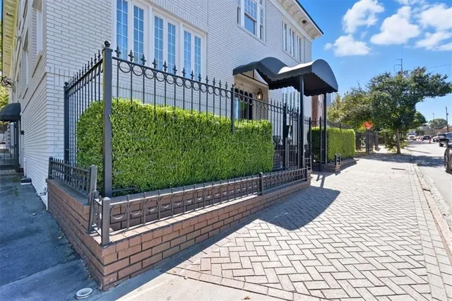 a view of a entrance with stairs