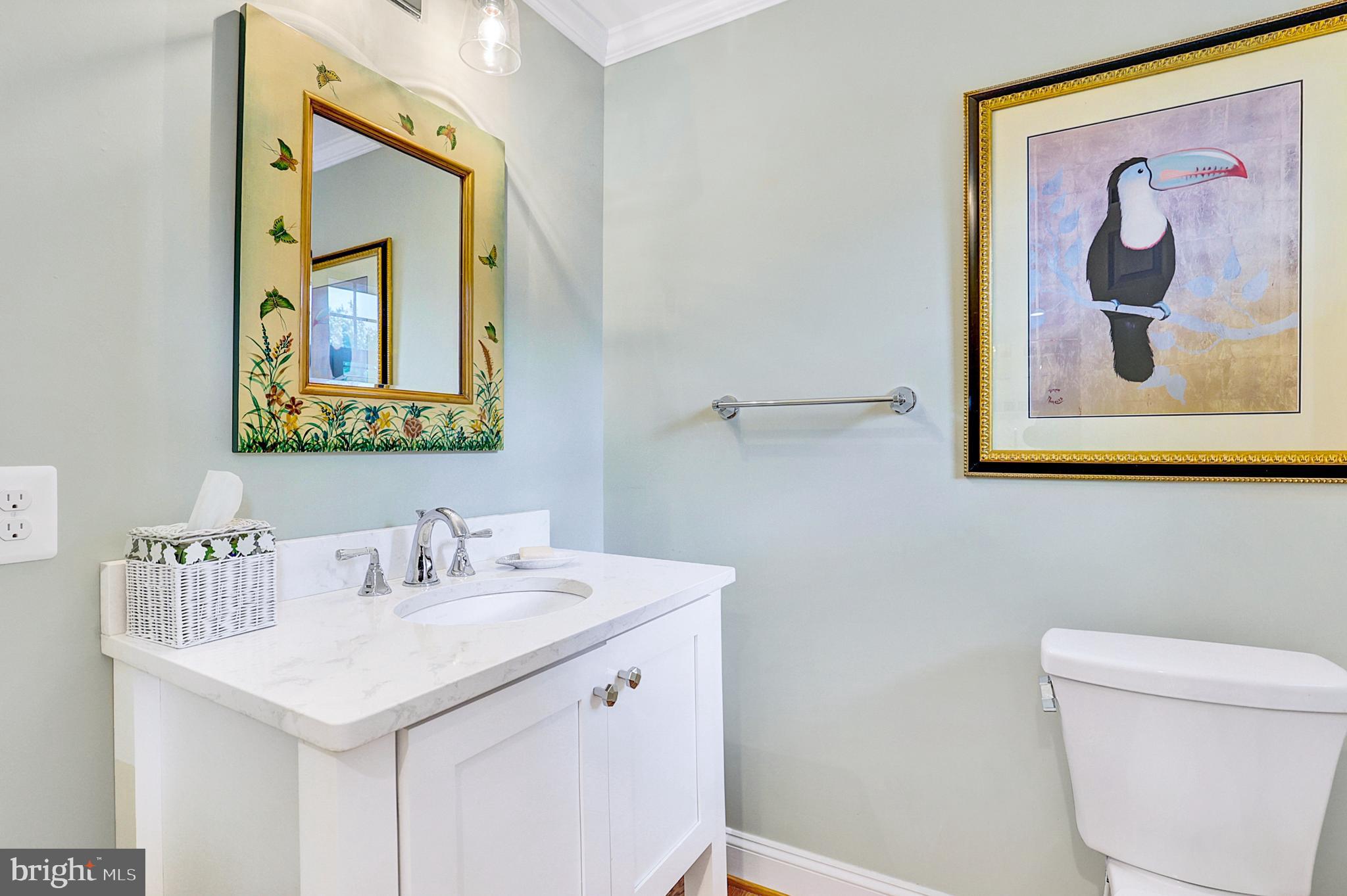 13713 Harcum Road Phoenix, MD 21131 - Photo 29 of 101 a bathroom with a sink mirror and toilet