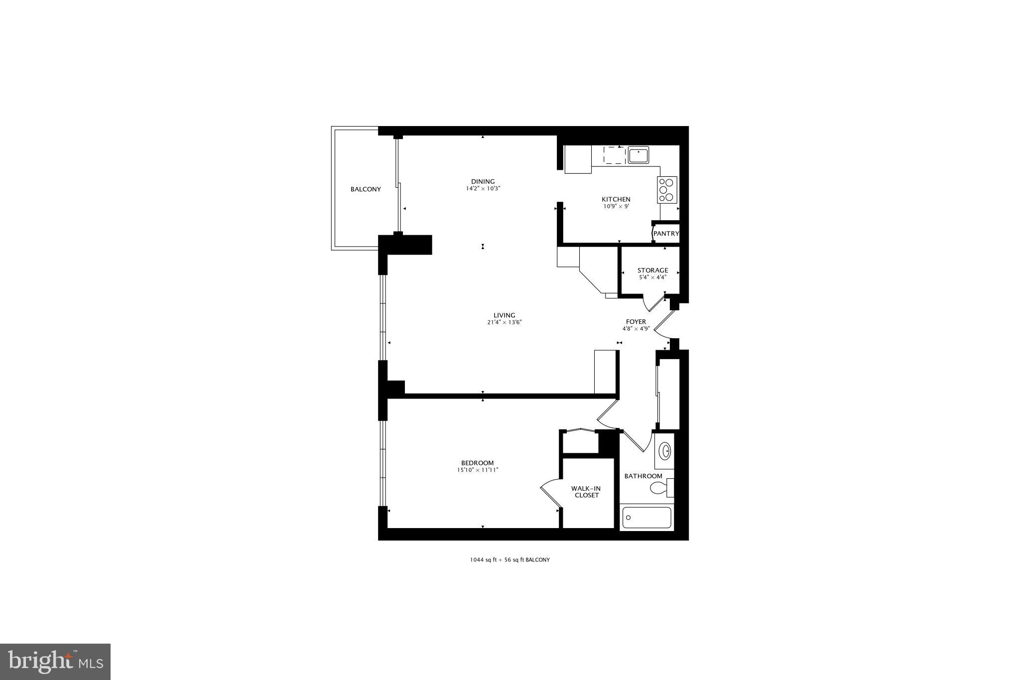 5225 Pooks Hill Road, Unit 220N Bethesda, MD 20814 - Photo 51 of 51 FLOOR PLAN